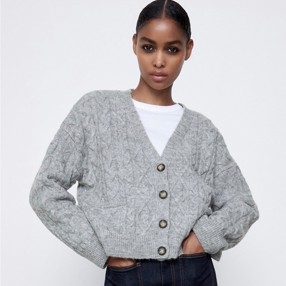 Zara cable knit sweater